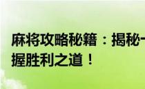 麻将攻略秘籍：揭秘十三种胡牌方式，轻松掌握胜利之道！