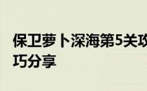 保卫萝卜深海第5关攻略大全——轻松通关技巧分享