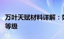 万叶天赋材料详解：如何提升角色实力与技能等级