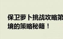 保卫萝卜挑战攻略第十九关——解决终极困境的策略秘籍！