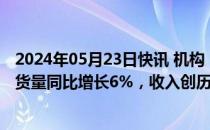 2024年05月23日快讯 机构：第一季度全球智能手机整体出货量同比增长6%，收入创历史同期最高水平