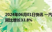 2024年06月01日快讯 一汽红旗5月零售销量达30800辆，同比增长33.8%