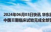 2024年06月03日快讯 华东医药：HDM1002片减重适应症中国Ⅱ期临床试验完成全部受试者入组