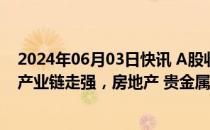 2024年06月03日快讯 A股收评：创业板指涨0.79%，算力产业链走强，房地产 贵金属板块跌幅居前