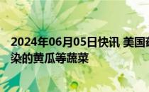 2024年06月05日快讯 美国药管局宣布召回疑受沙门氏菌污染的黄瓜等蔬菜