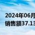 2024年06月07日快讯 禹洲集团：前5月累计销售额37.13亿元