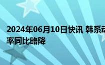 2024年06月10日快讯 韩系动力电池14月全球除华市场占有率同比略降