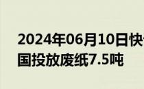 2024年06月10日快讯 朝鲜称通过气球向韩国投放废纸7.5吨