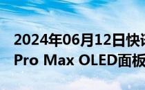 2024年06月12日快讯 LG显示获iPhone 16 Pro Max OLED面板订单