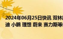 2024年06月25日快讯 双林股份：HDM产品配套包括比亚迪 小鹏 理想 蔚来 赛力斯等终端车企