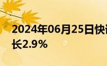 2024年06月25日快讯 加拿大5月CPI同比增长2.9%