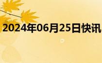 2024年06月25日快讯 WTI原油期货涨超1%