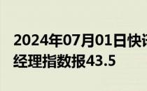 2024年07月01日快讯 德国6月份制造业采购经理指数报43.5