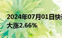 2024年07月01日快讯 法国CAC40指数开盘大涨2.66%