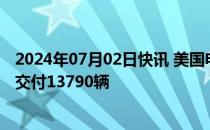 2024年07月02日快讯 美国电动汽车制造商Rivian第二季度交付13790辆