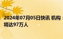 2024年07月05日快讯 机构：到2040年日本外籍劳动者缺口将达97万人