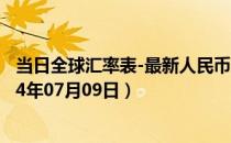 当日全球汇率表-最新人民币兑换苏丹镑汇率汇价查询（2024年07月09日）