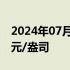 2024年07月17日快讯 现货黄金涨破2470美元/盎司