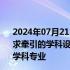 2024年07月21日快讯 中共中央：建立科技发展 国家战略需求牵引的学科设置调整机制和人才培养模式，超常布局急需学科专业