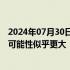 2024年07月30日快讯 高盛CEO：美联储秋季降息一两次的可能性似乎更大