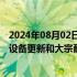 2024年08月02日快讯 央行：更大力度推进金融支持大规模设备更新和大宗耐用消费品以旧换新落地见效