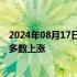 2024年08月17日快讯 美股三大指数集体收涨，大型科技股多数上涨