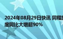 2024年08月29日快讯 同程旅行：今年暑期香港酒店预订热度同比大增超90%