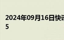 2024年09月16日快讯 美元兑日元跌至140.25