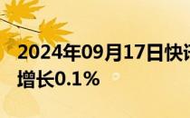 2024年09月17日快讯 美国8月零售销售环比增长0.1%