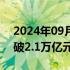 2024年09月30日快讯 沪深京三市成交额突破2.1万亿元