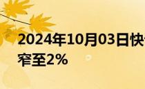 2024年10月03日快讯 香港恒生指数跌幅收窄至2%