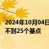 2024年10月04日快讯 交易者定价反映11月美联储降息幅度不到25个基点