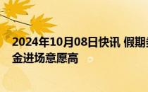 2024年10月08日快讯 假期券商线上会议火爆，A股增量资金进场意愿高