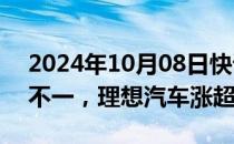 2024年10月08日快讯 美股热门中概股涨跌不一，理想汽车涨超4%