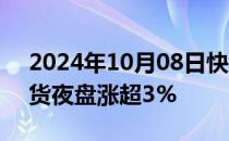 2024年10月08日快讯 富时中国A50指数期货夜盘涨超3%