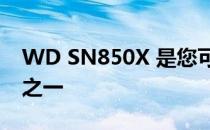 WD SN850X 是您可以获得的最快的驱动器之一