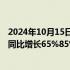 2024年10月15日快讯 中国人保：预计前三季度归母净利润同比增长65%85%