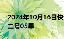 2024年10月16日快讯 我国成功发射高分十二号05星