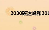 2030碳达峰和2060碳中和什么意思