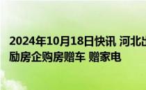 2024年10月18日快讯 河北出台18条措施力促住房消费：鼓励房企购房赠车 赠家电