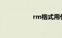 rm格式用什么播放器