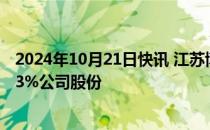 2024年10月21日快讯 江苏博云：股东龚伟计划减持不超过3%公司股份