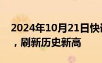 2024年10月21日快讯 北证50指数涨超12%，刷新历史新高