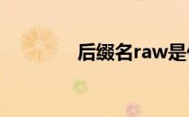 后缀名raw是什么格式文件