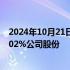 2024年10月21日快讯 广生堂：控股股东拟协议转让不超5.02%公司股份