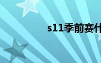 s11季前赛什么时候结束