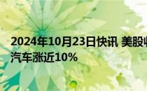 2024年10月23日快讯 美股收评：三大指数涨跌不一，通用汽车涨近10%