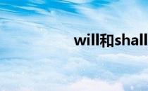 will和shall区别和用法