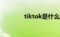 tiktok是什么意思中文翻译