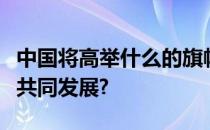 中国将高举什么的旗帜恪守维护世界和平促进共同发展?